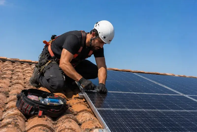 Maintenance et monitoring de panneaux solaires à Caubiac
